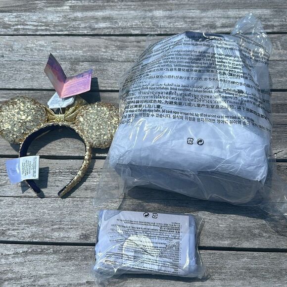 DISNEY WISH BUNDLE LOUNGEFLY MINI‎ BACKPACK WALLET AND EARS - Picture 5 of 5